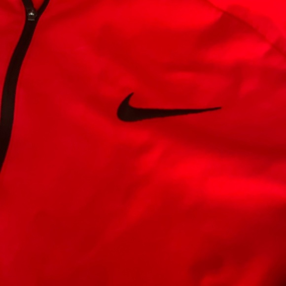 Nike Red Lightweight Quarter-Zip Jacket Mens 2XL - Picture 2 of 4